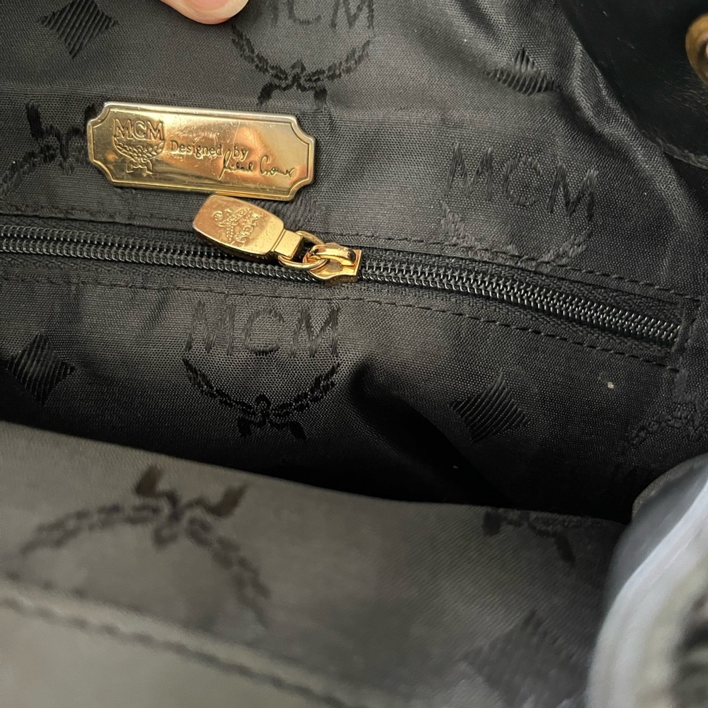 Authentic Mcm Quilted Back Pack! - image 6